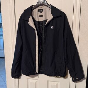 Vintage Ashworth Black Windbreaker/rain Jacket